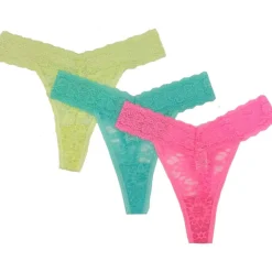 3 Pack Lace Thong
