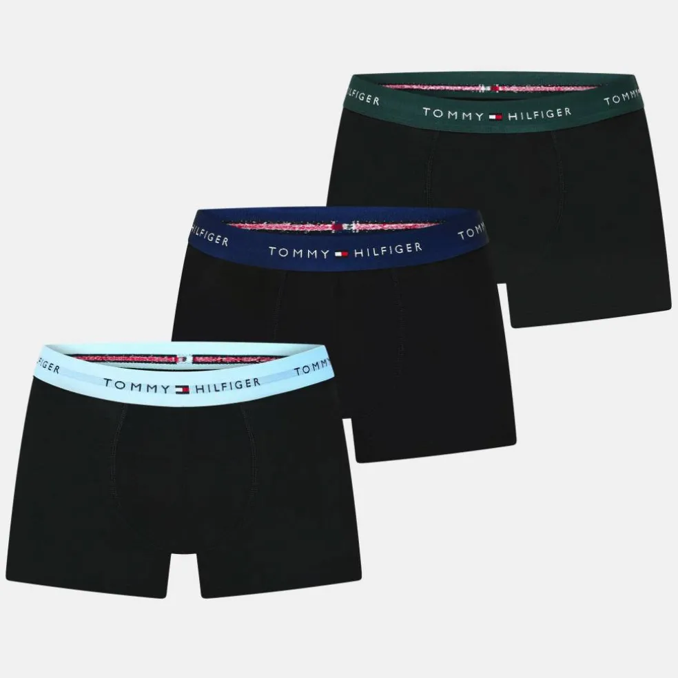 3-Pack Logo Waistband Trunks