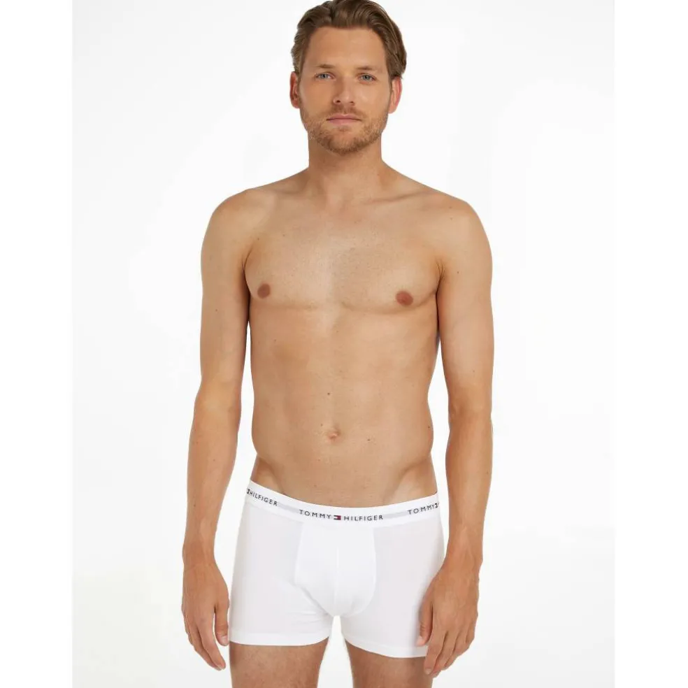 3-Pack Logo Waistband Trunks