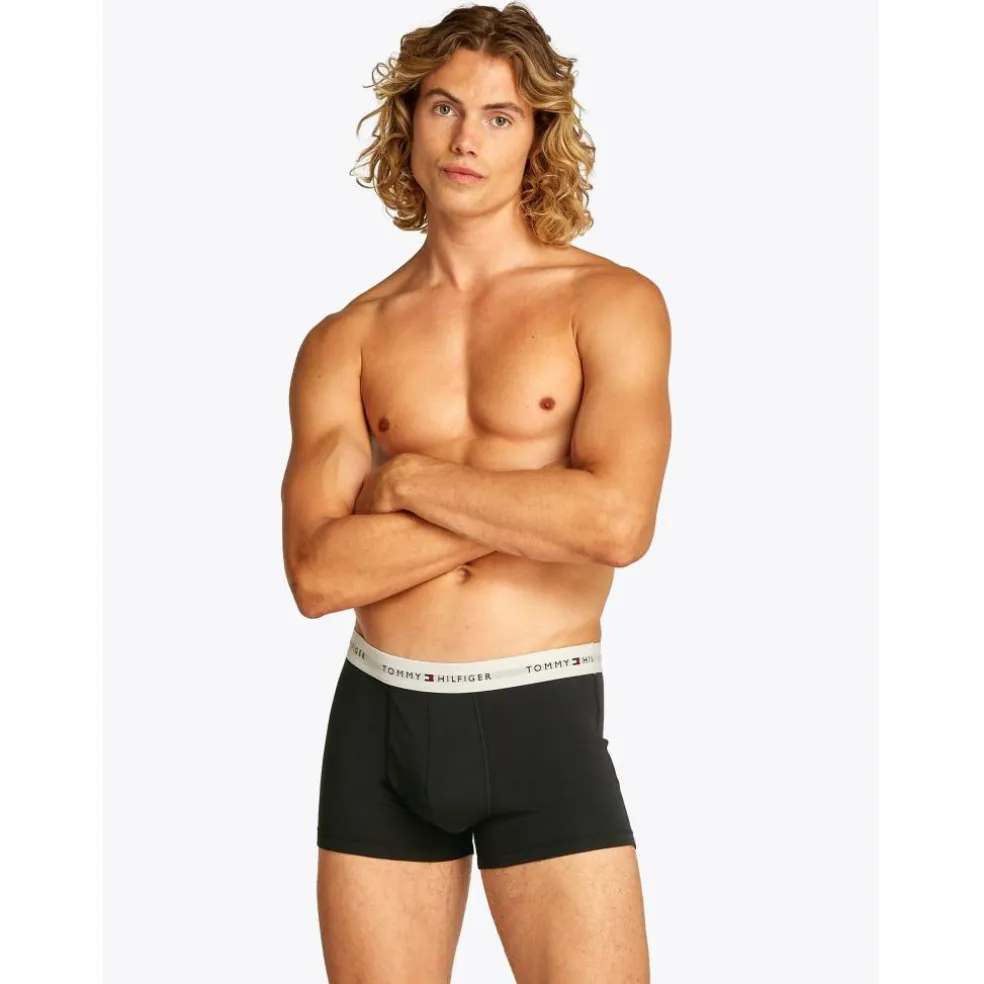 3-Pack Logo Waistband Trunks