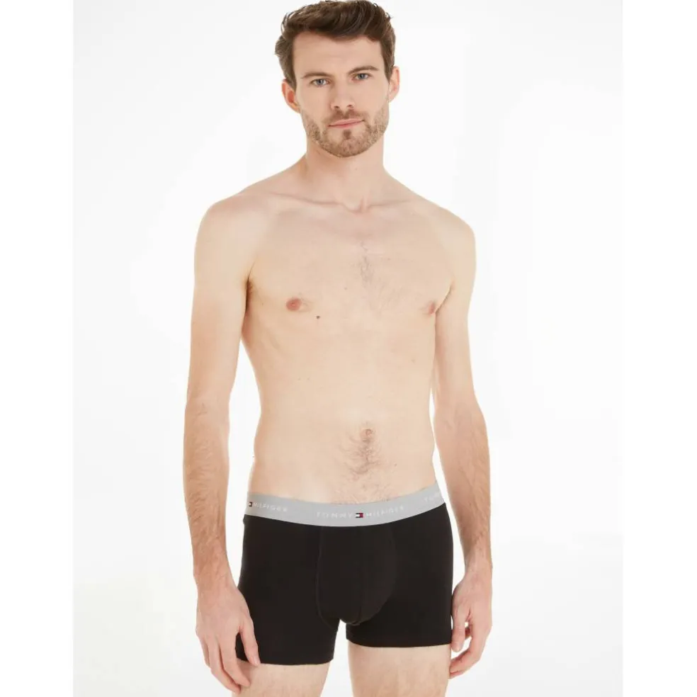 3-Pack Logo Waistband Trunks