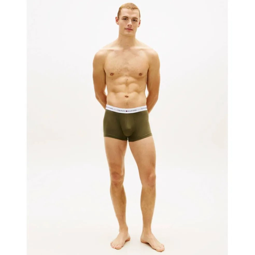 3-Pack Logo Waistband Trunks