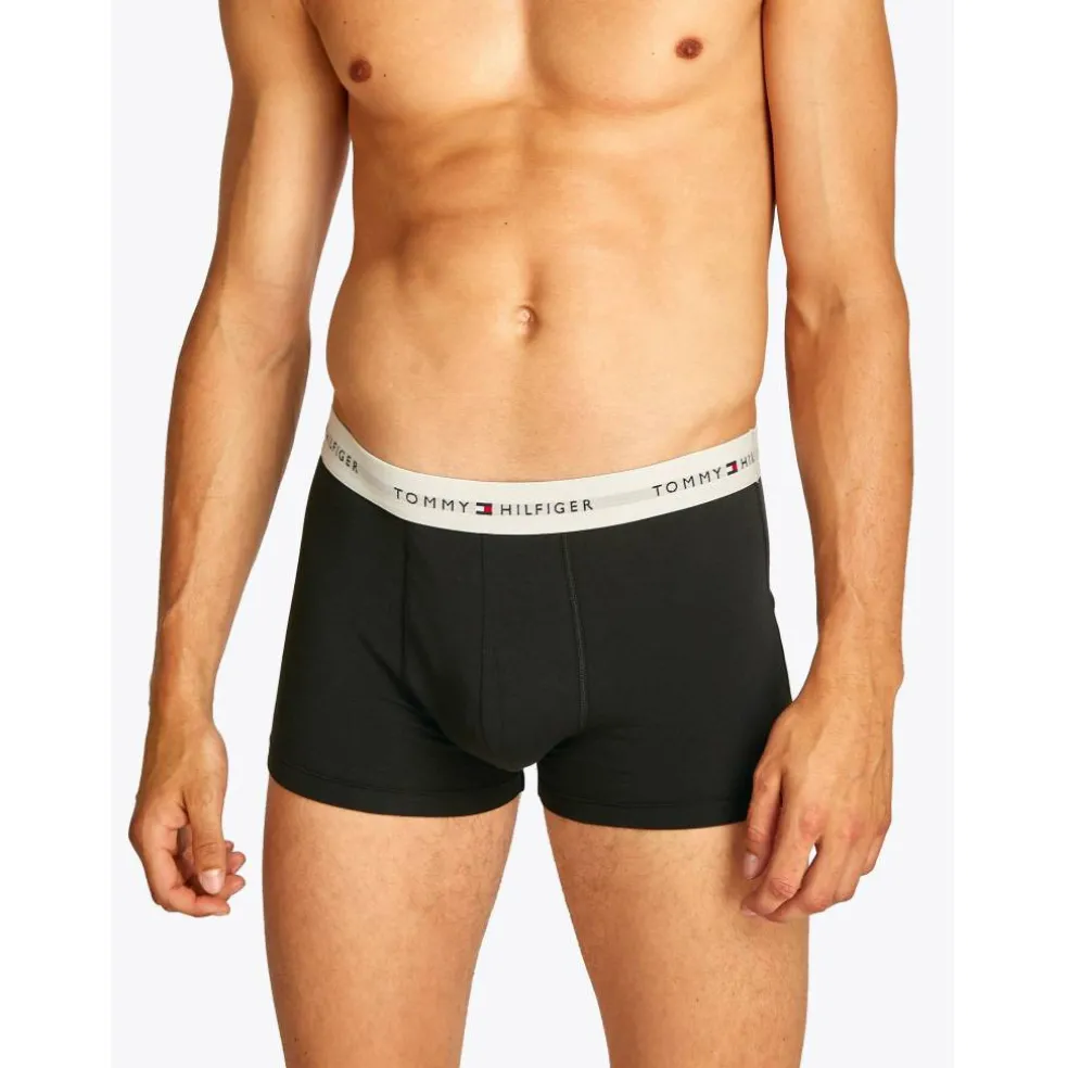 3-Pack Logo Waistband Trunks