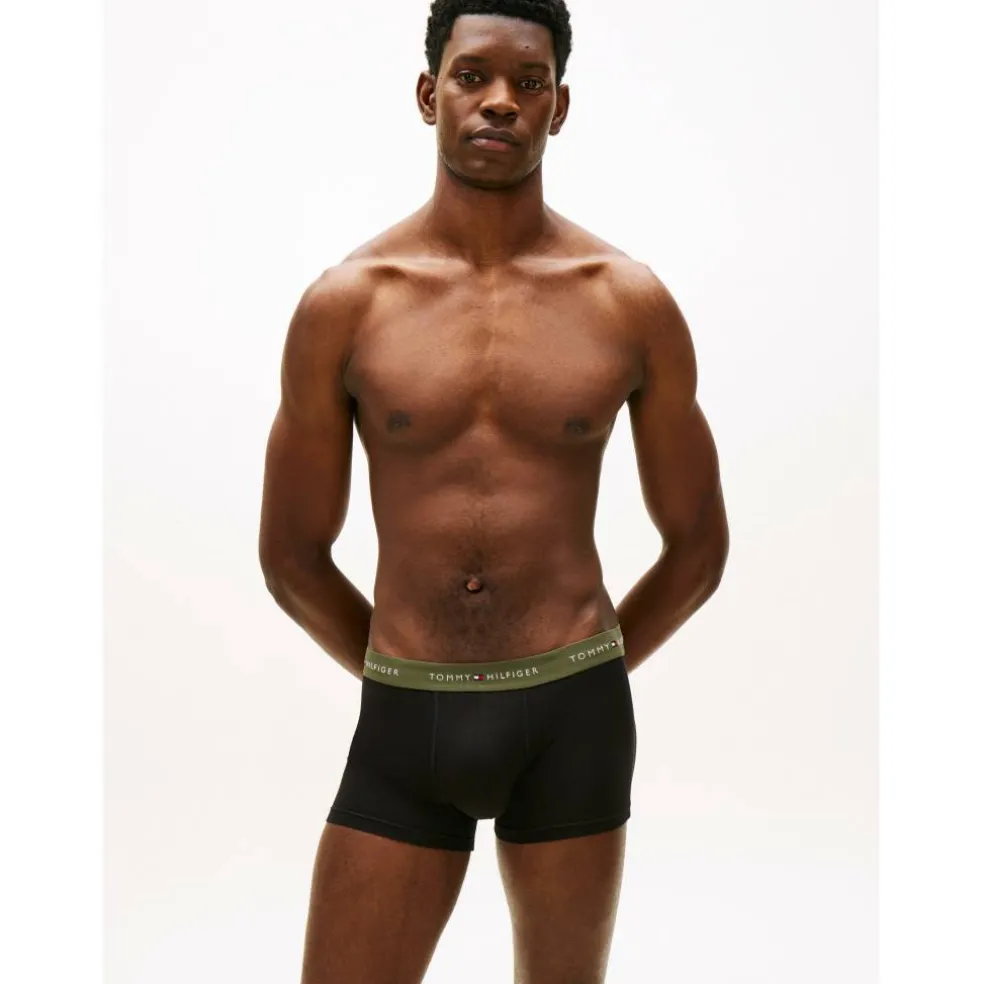 3-Pack Logo Waistband Trunks