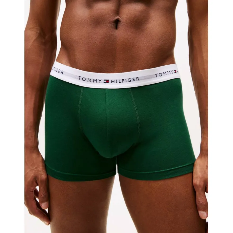 3-Pack Logo Waistband Trunks
