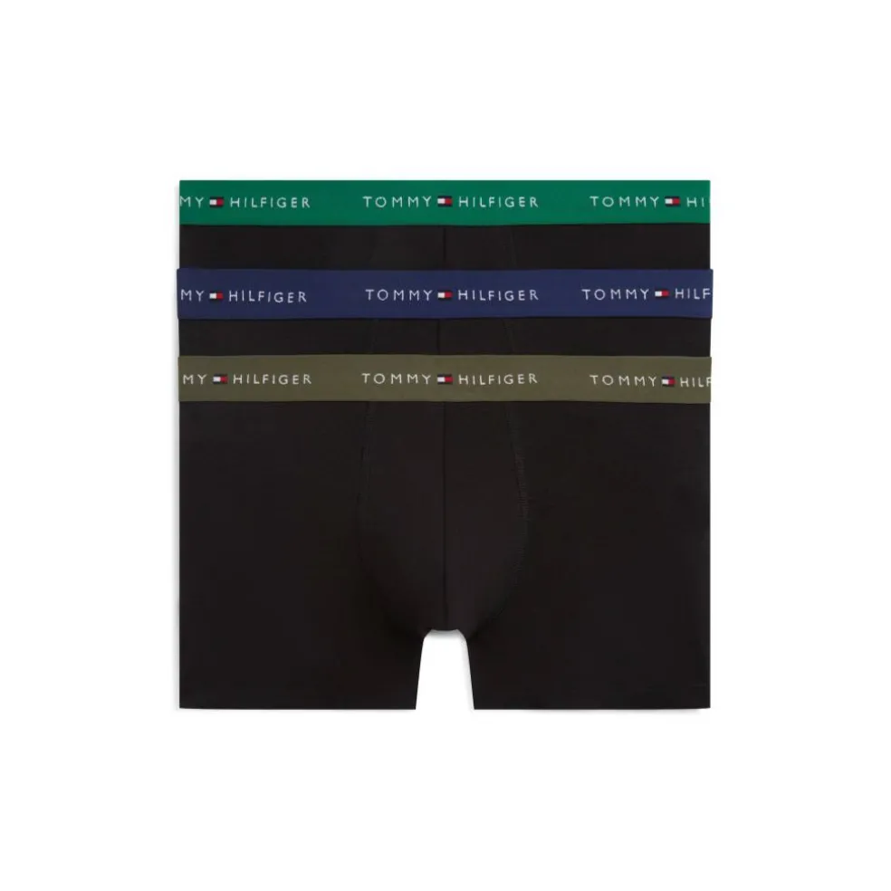 3-Pack Logo Waistband Trunks