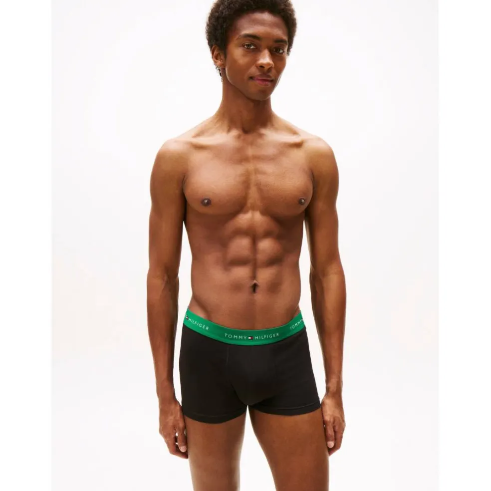 3-Pack Logo Waistband Trunks