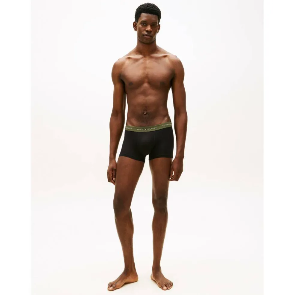 3-Pack Logo Waistband Trunks