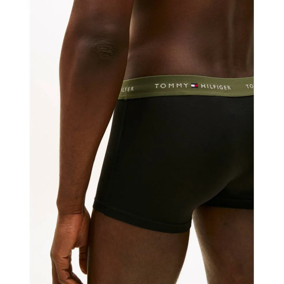 3-Pack Logo Waistband Trunks