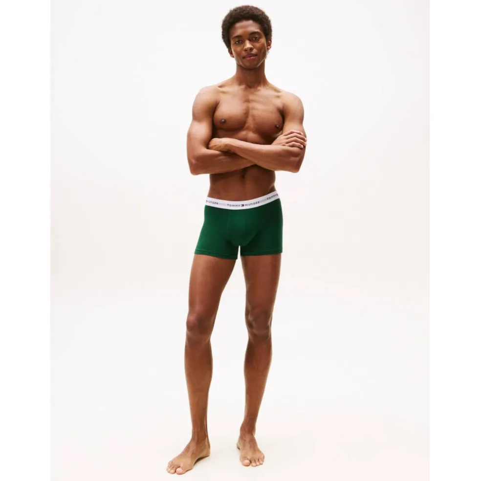 3-Pack Logo Waistband Trunks