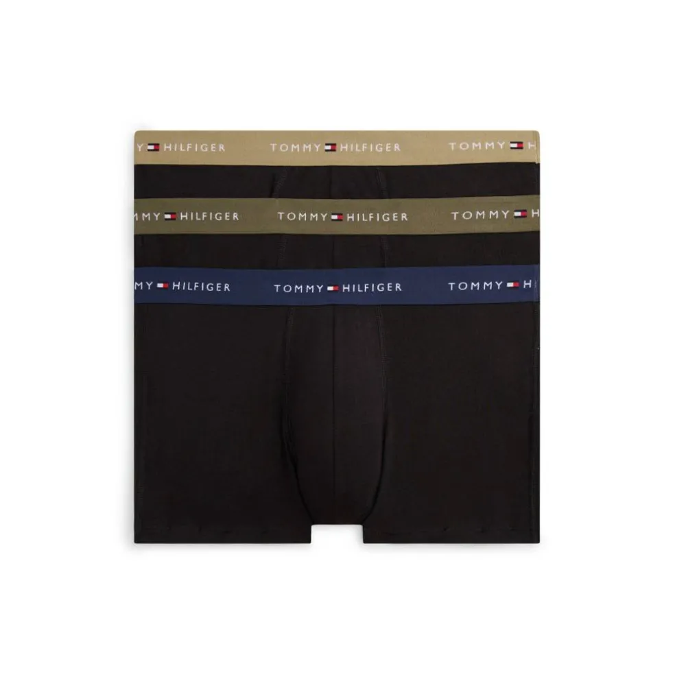 3-Pack Logo Waistband Trunks