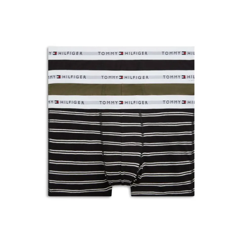 3-Pack Logo Waistband Trunks