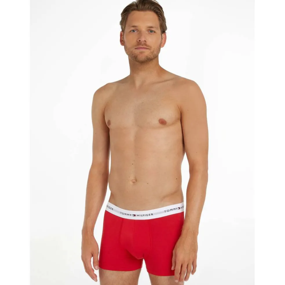 3-Pack Logo Waistband Trunks