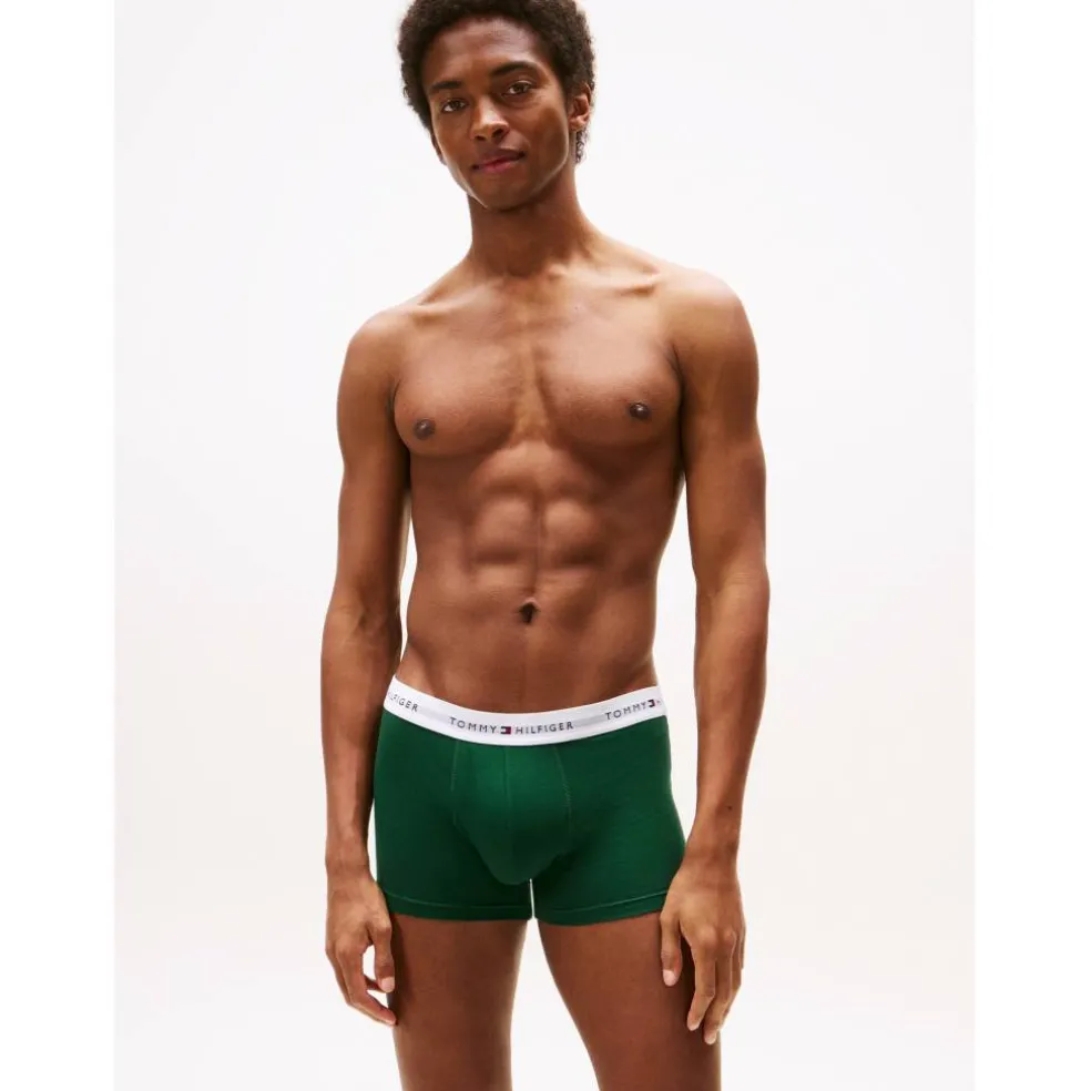 3-Pack Logo Waistband Trunks