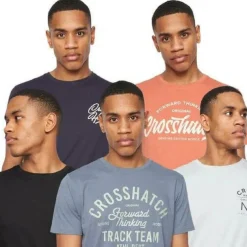 5 Pack of Brandax Print T-Shirts