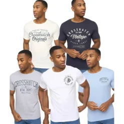 5 Pack of College Theme Print T-Shirts