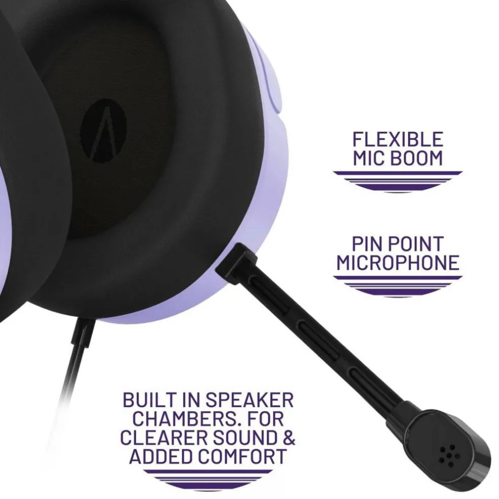 PANTHER Gaming Headset PS4 PS5 XBOX Switch & PC - Lavender