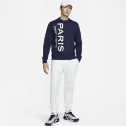 Paris Saint-Germain Club Men's French Terry Crew-Neck Sweatshirt