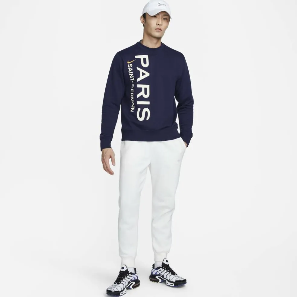 Paris Saint-Germain Club Men's French Terry Crew-Neck Sweatshirt