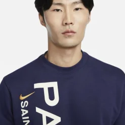 Paris Saint-Germain Club Men's French Terry Crew-Neck Sweatshirt