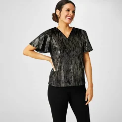 Patterned Foil Top
