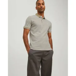 Paulos Tipped Pique Short Sleeve Polo Shirt