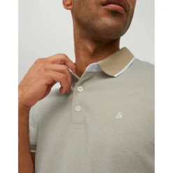 Paulos Tipped Pique Short Sleeve Polo Shirt
