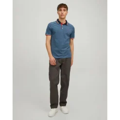 Paulos Tipped Pique Short Sleeve Polo Shirt