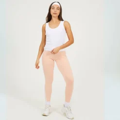 Peach Leggings with Stripe Detail