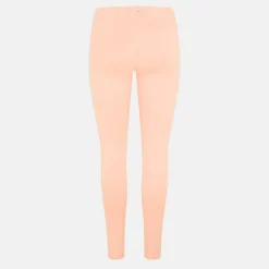 Peach Leggings with Stripe Detail