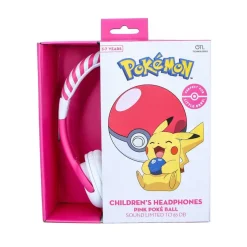 Pink Pokeball Headphones