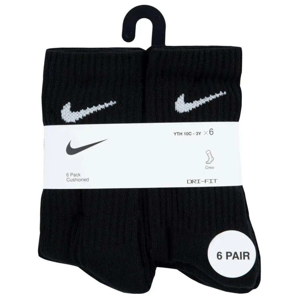 6Pk Dri-Fit Crew Sock Childs