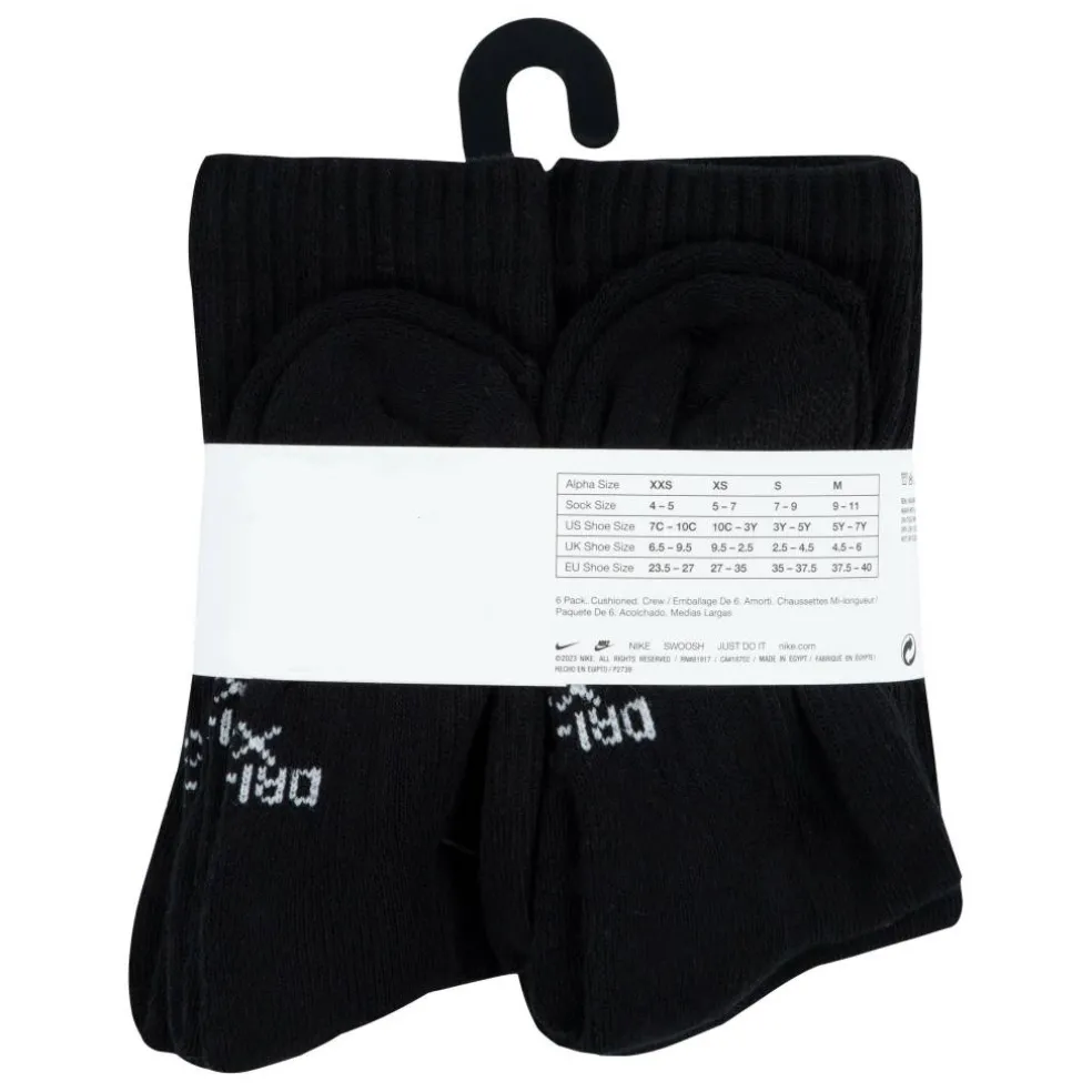6Pk Dri-Fit Crew Sock Childs
