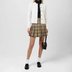 Pleated Checked Skort