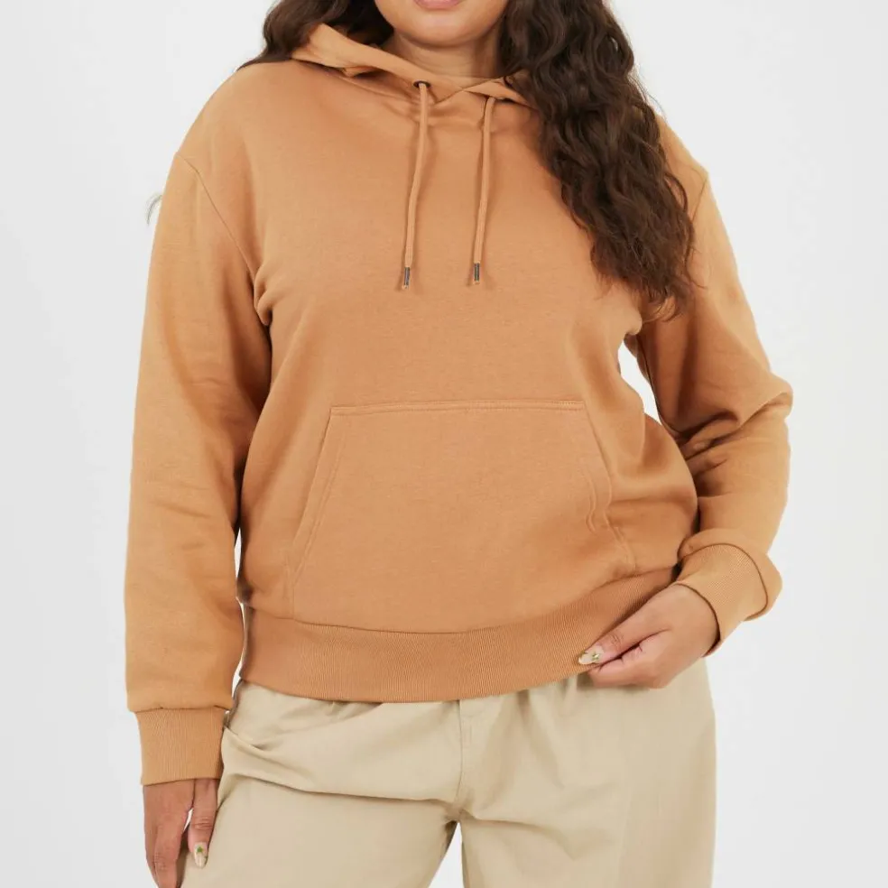 Plus Size Pullover Hooded Sweatshirt with Kangaroo Pocket