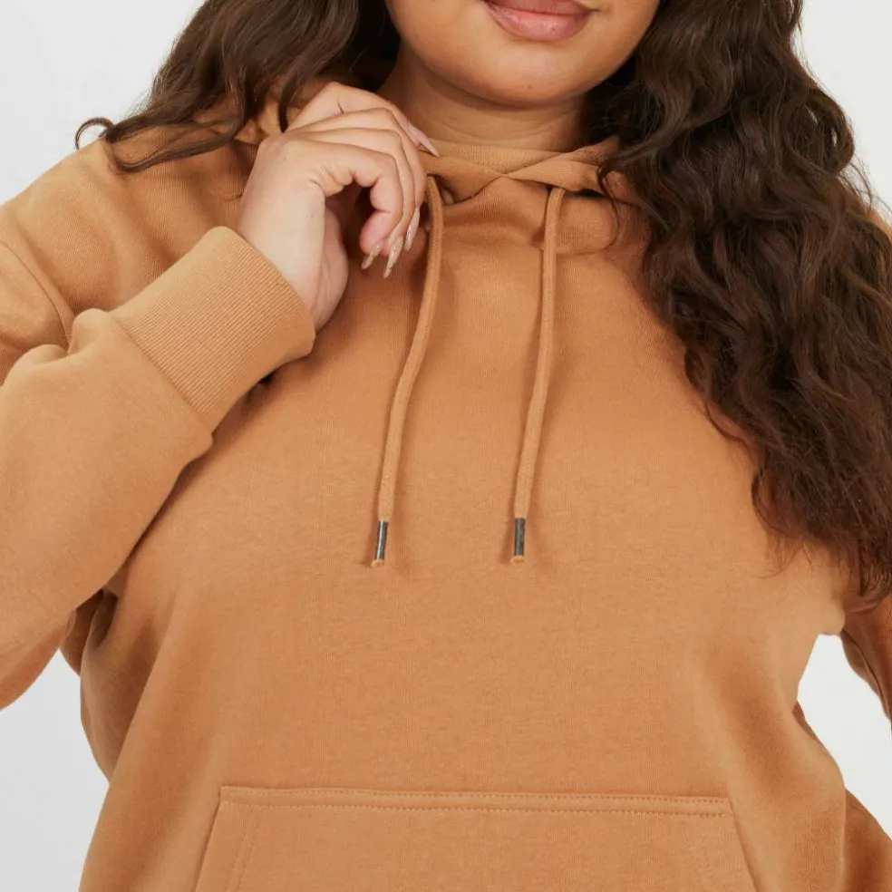 Plus Size Pullover Hooded Sweatshirt with Kangaroo Pocket