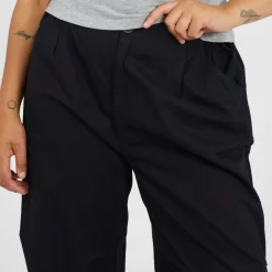 Plus Size Utility Cargo Parachute Trousers