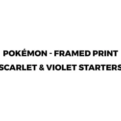 Pokémon - Framed print Scarlet & Violet Starters