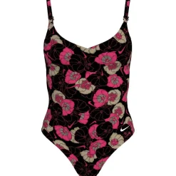 Poppy Floral Womens V-Neck One Piece