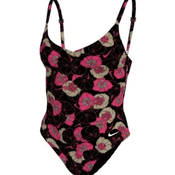 Poppy Floral Womens V-Neck One Piece