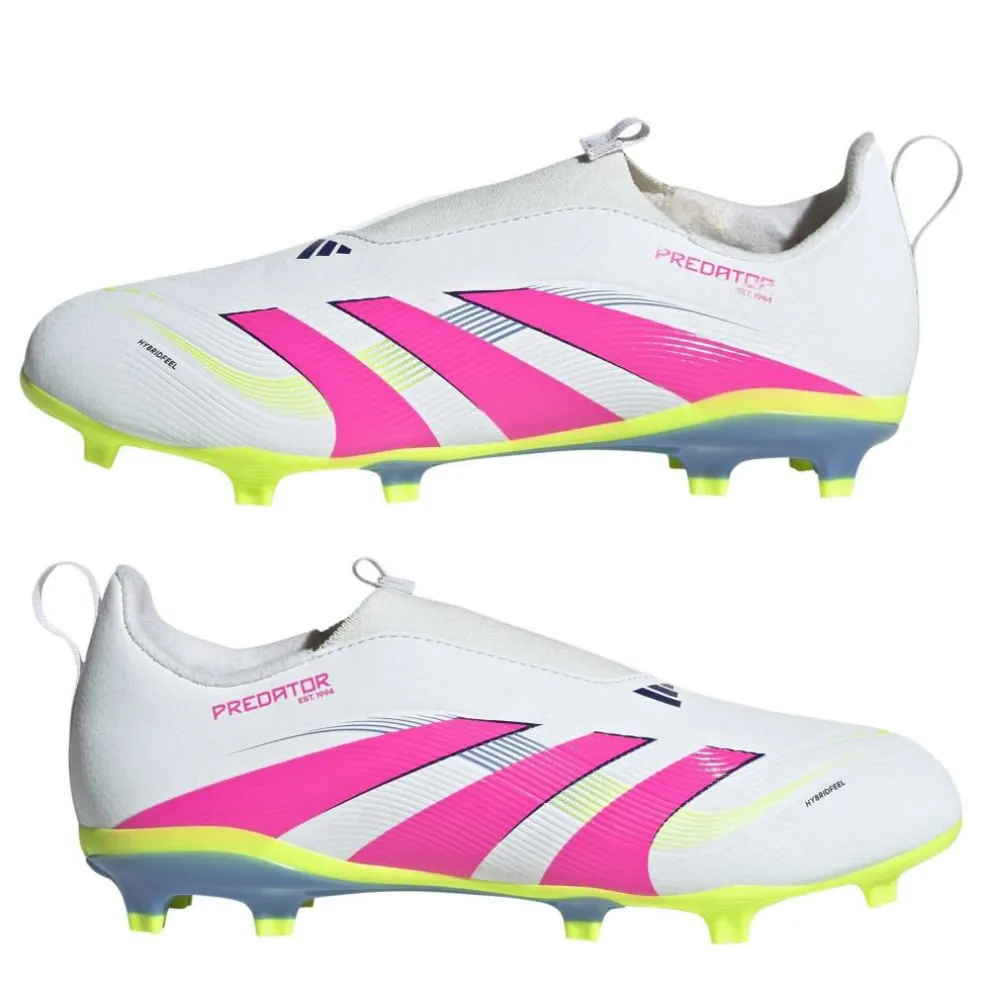 Predator 3 Childrens Laceless Firm Ground Football Boots