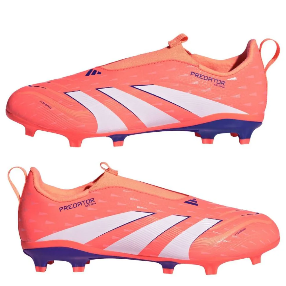 Predator 3 Childrens Laceless Firm Ground Football Boots
