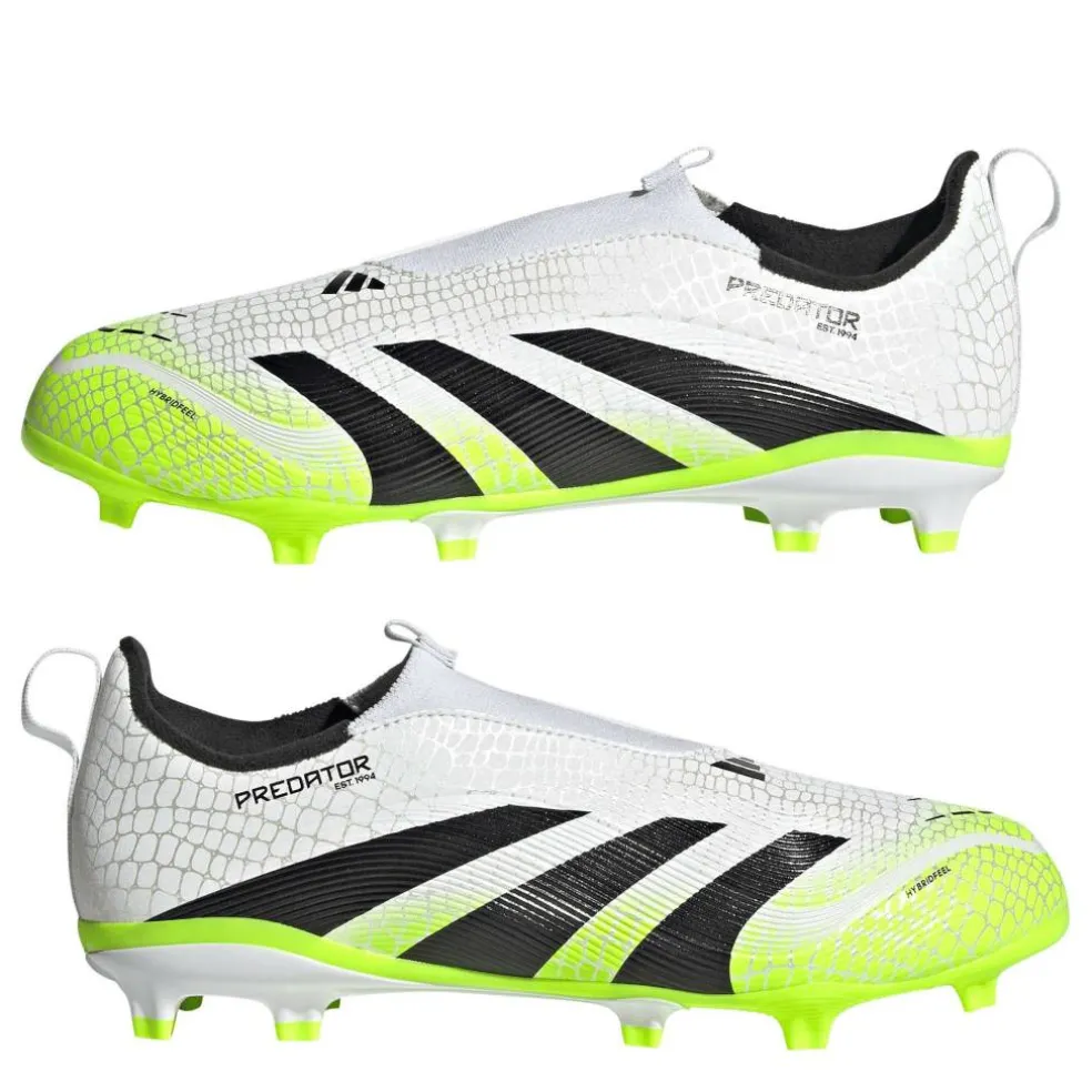 Predator 3 Childrens Laceless Firm Ground Football Boots