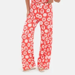 Printed Wide Leg Trouser
