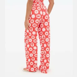 Printed Wide Leg Trouser