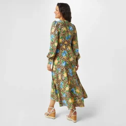 Printed Wrap Dress