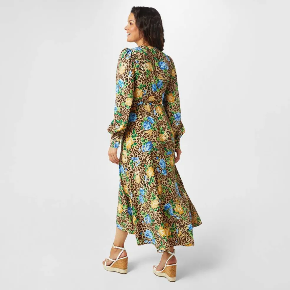 Printed Wrap Dress