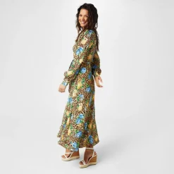 Printed Wrap Dress