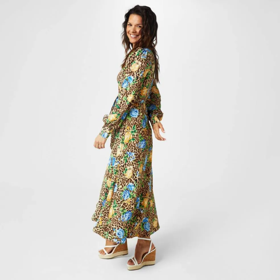 Printed Wrap Dress