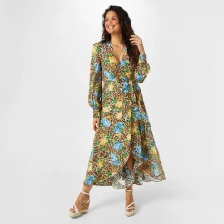 Printed Wrap Dress